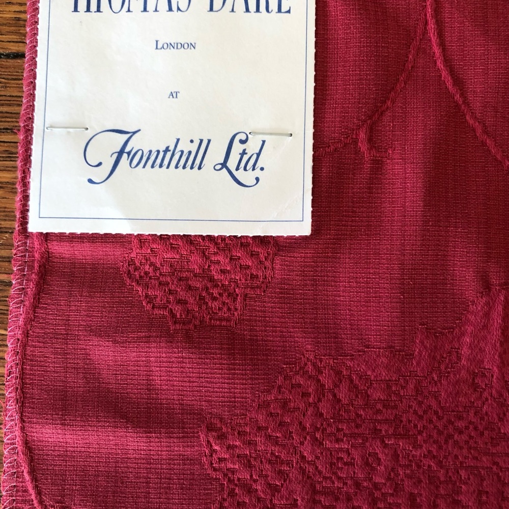 Designer Fabric Sample/Thomas Dare @ Fronthill Ltd./18”x11.5”/Vintage